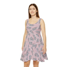 Load image into Gallery viewer, Pink Cone Skater Dress