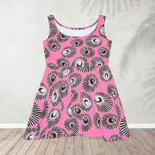 Load image into Gallery viewer, Pink Opihi Skater Dress