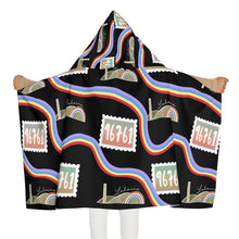 Load image into Gallery viewer, Keiki Hooded Towel (Lahaina Rainbows)