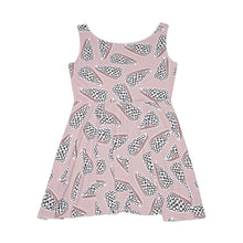 Load image into Gallery viewer, Pink Cone Skater Dress