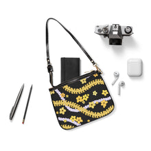 Load image into Gallery viewer, Small Shoulder Bag (Black Puakenikeni)