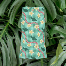 Load image into Gallery viewer, Teal Maui Plumeria Comfy Dress