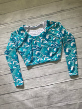 Load image into Gallery viewer, Caroline Rashie Crop Top (Long Sleeve)