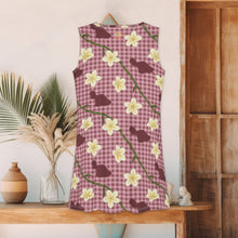 Load image into Gallery viewer, Maui Gingham in Burgundy Comfy Dress
