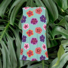 Load image into Gallery viewer, Teal Hibiscus Comfy Dress
